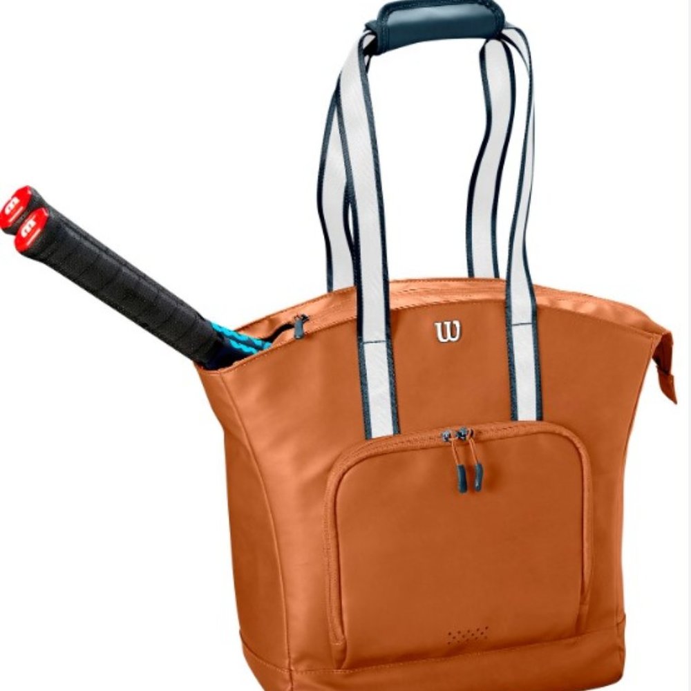 Wilson Brown Leather Tennis Bag